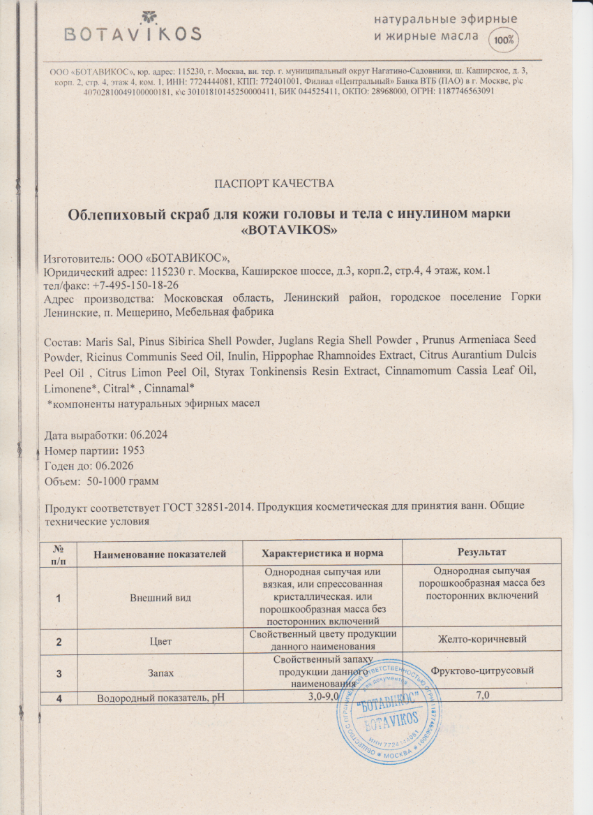 Паспорт №062024